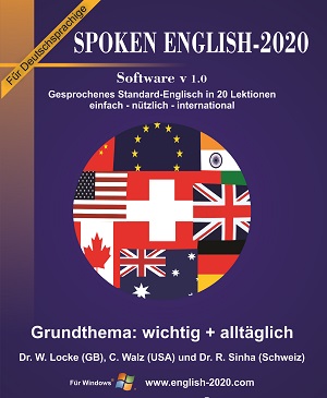 Spoken English-2020 for German Speakers (für Deutschsprachige) Software v1 CD - Windows version