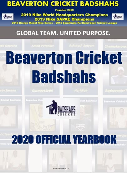 Beaverton Cricket Badshahs: 2020 Official Yearbook