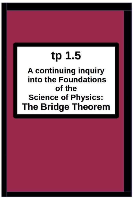 tp1.5A continuing inquiry into the Foundations of the Science of Physics: The Bridge Theorem