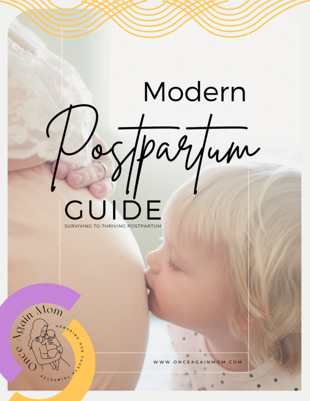 Modern Postpartum Guide by Once Again Mom