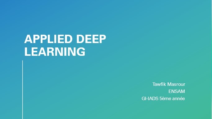 Applied Deep Learning