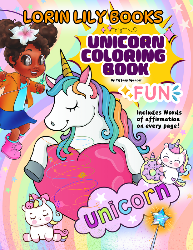 Lorin Lily Books Unicorn Coloring Book