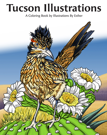 Tucson Illustrations - A Coloring Book by Illustrations By Esther